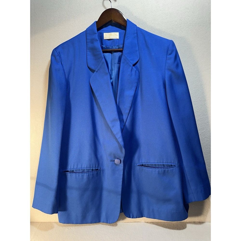 Pendleton Women's Blazer Sweater Set Size 16 Blue Vintage‎